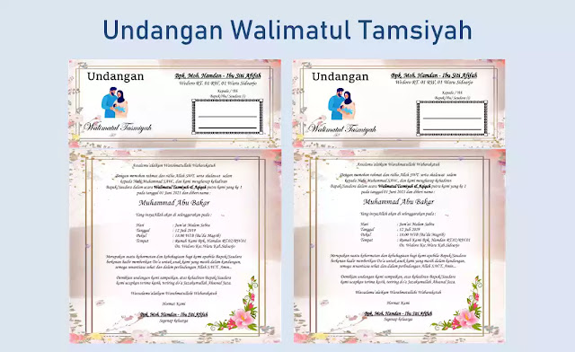 Download Template Undangan Walimatul Tasmiyah Format Doc
